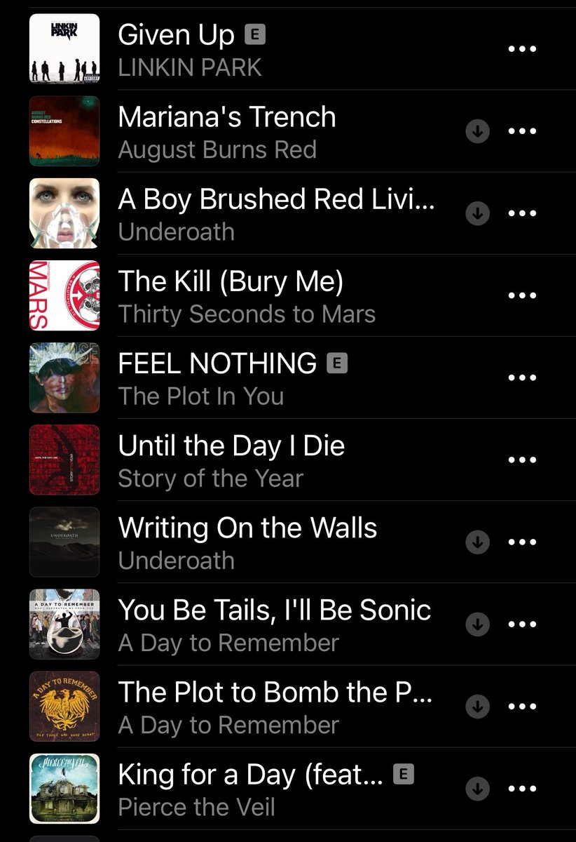 Workout playlist is dangerously teetering on the edge of a suicide soundtrack