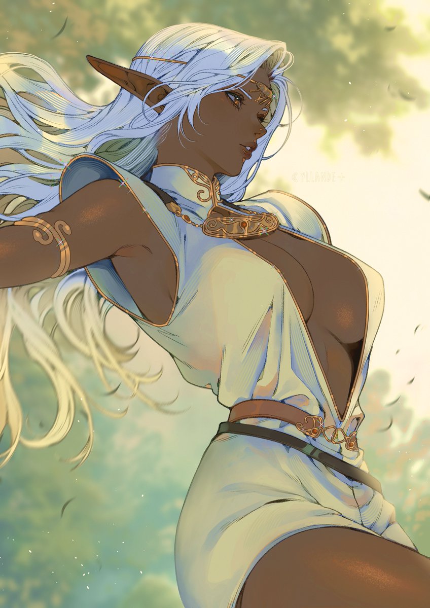 YIIande's tweet image. Hello #PortfolioDay 🌿
I'm Yllande, a German artist fueled by anime, manga, and (retro) gaming. Drawing pretty ladies for a living 💜