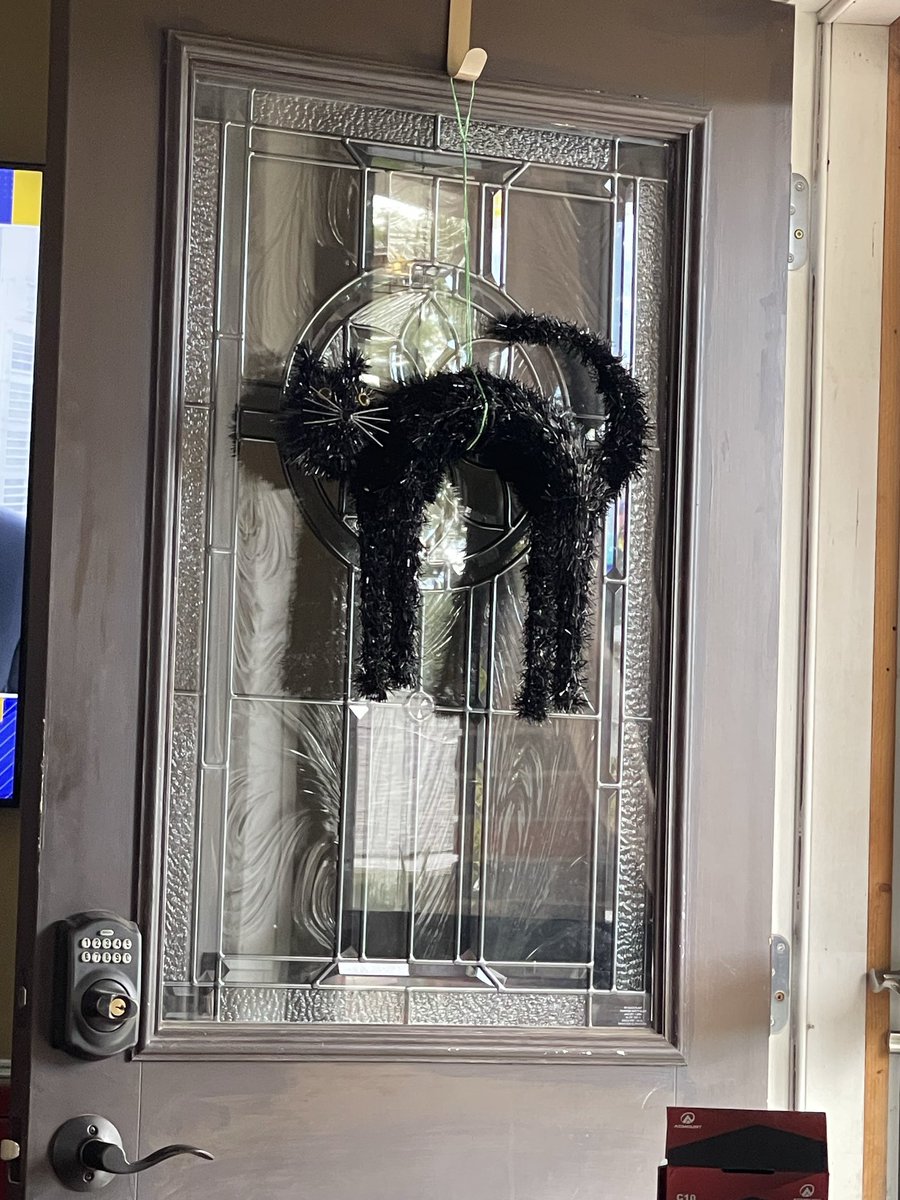 My new Halloween door wreath