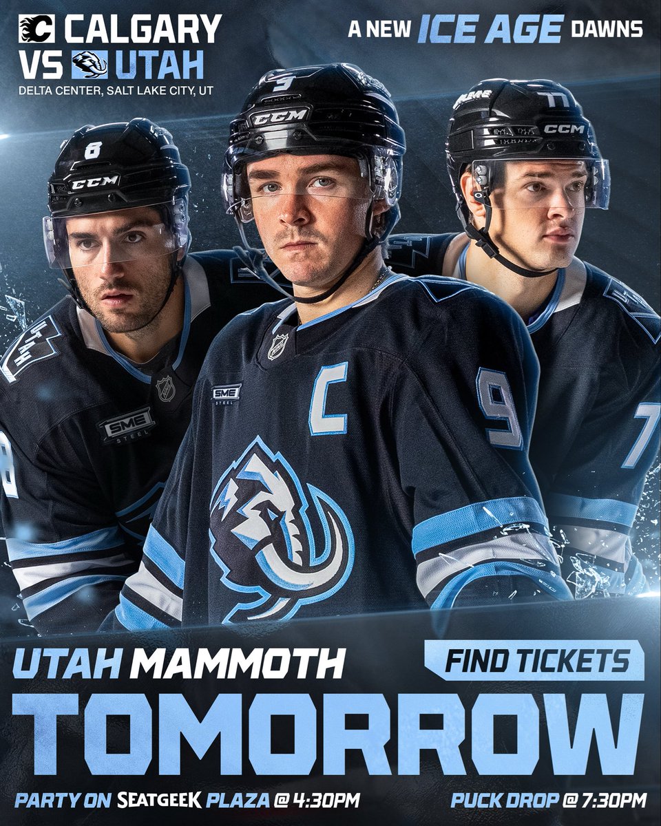Back home TOMORROW 🤩

Buy tickets: seatgeek.com/utah-mammoth-t…