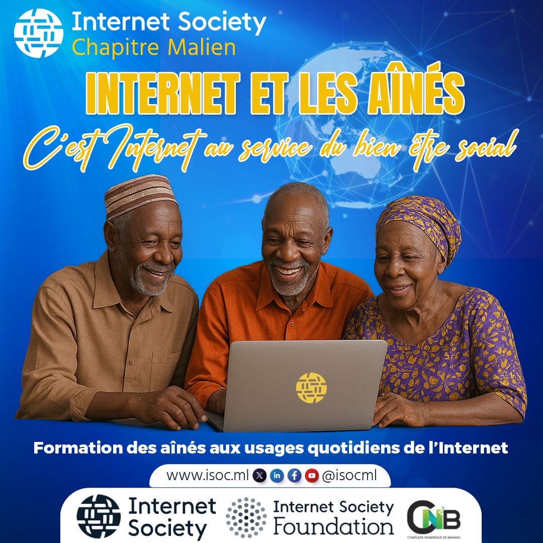 ISOC MALI, le chapitre malien d'Internet Society (@isocml) on Twitter photo #INTERNET_ET_LES_AÎNÉS
Cérémonie de lancement de la formation des ainés aux usages quotidiens de l’Internet.
C’était ce matin en présence du Ministère de la santé et du développement social
Plus de solidarité numérique pour Internet pour tous.
<a href="/VictorNdonnang/">Victor Ndonnang</a> <a href="/ISOC_Foundation/">Internet Society Foundation</a> #INTERNET_ET_LES_AÎNÉS
Cérémonie de lancement de la formation des ainés aux usages quotidiens de l’Internet.
C’était ce matin en présence du Ministère de la santé et du développement social
Plus de solidarité numérique pour Internet pour tous.
<a href="/VictorNdonnang/">Victor Ndonnang</a> <a href="/ISOC_Foundation/">Internet Society Foundation</a>
