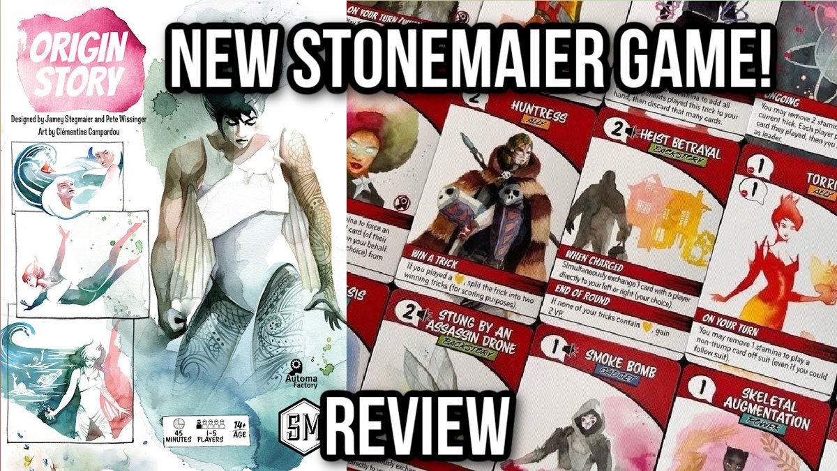 The Game Boy Geek (@thegameboygeek) on Twitter photo My review of the upcoming <a href="/stonemaiergames/">Stonemaier Games</a>  trick taking game with super powers (Origin Story)! youtu.be/hBj0UxIQ9eA My review of the upcoming <a href="/stonemaiergames/">Stonemaier Games</a>  trick taking game with super powers (Origin Story)! youtu.be/hBj0UxIQ9eA