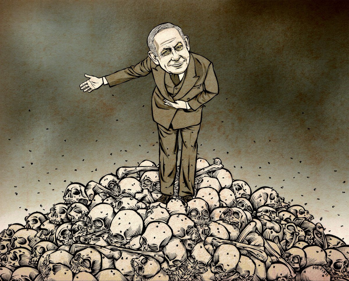NickyBluewater's tweet photo. @MeghanMcCain NETANYAHU IS A WAR CRIMINAL!!! 🔥🐷🐷🐷🔥 https://t.co/PAc0WVdXsa
