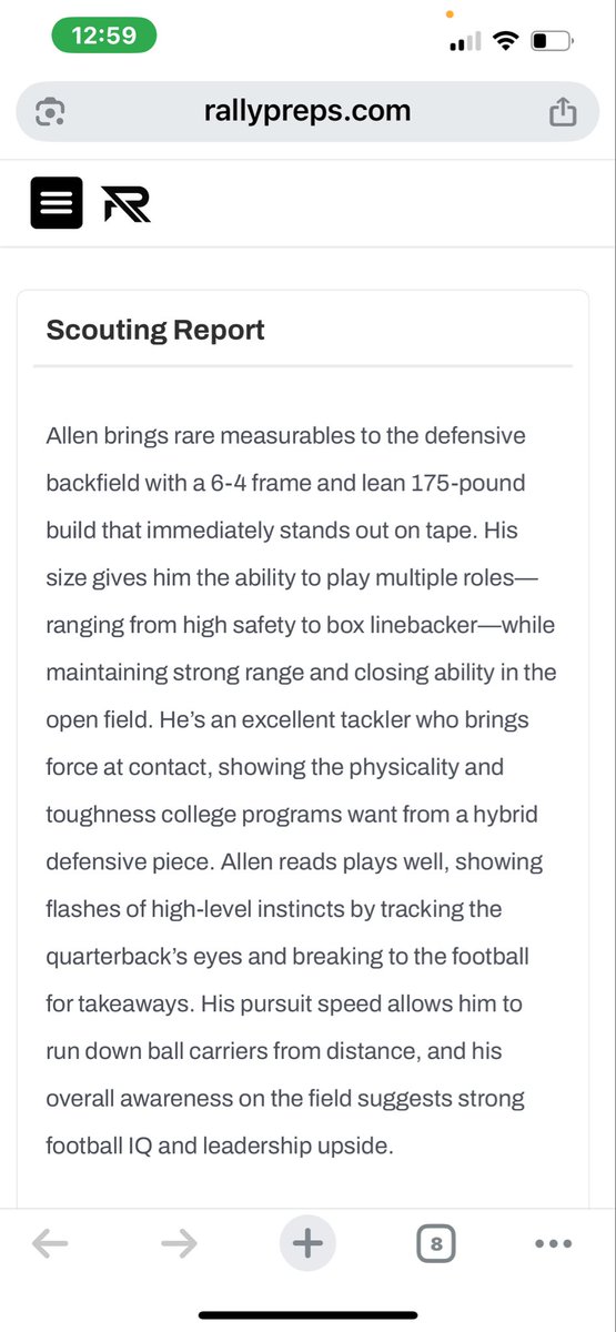 Thank you <a href="/RallyPrepsTX/">RallyPreps Texas</a>  for the evaluation!! Definitely striving to get to the next level! GODs TIME <a href="/WHSTX_Football/">Whitehouse Football</a> <a href="/WHSTX_Athletics/">Whitehouse Athletics</a> <a href="/TheAshtonMelton/">Ashton Melton</a> <a href="/CoachJJFreeman/">Coach Freeman</a>