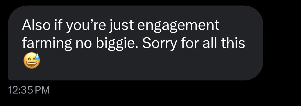 Not engagement farming 

I’ve given away over $200k this year and over $600k the whole 5 years I’ve been here

Just because you didn’t get picked doesn’t mean it’s fake

Stop acting entitled 

Have a nice day