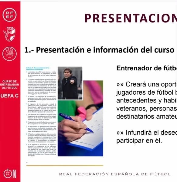 <a href="/JoseRamonArmas/">José Ramón Armas Pizarro</a> FORMACION | #UEFAC

😀Bienvenida y agradecimiento del Director del #CEDIFA y Presidente del Comité de Entrenadores <a href="/RFAF_CE/">RFAF - Comité Entrenadores</a> , Antonio Muñoz Canela <a href="/CANITO_RFEF/">ANTONIO MUÑOZ CANELA, CANITO</a> 

#FORMACION