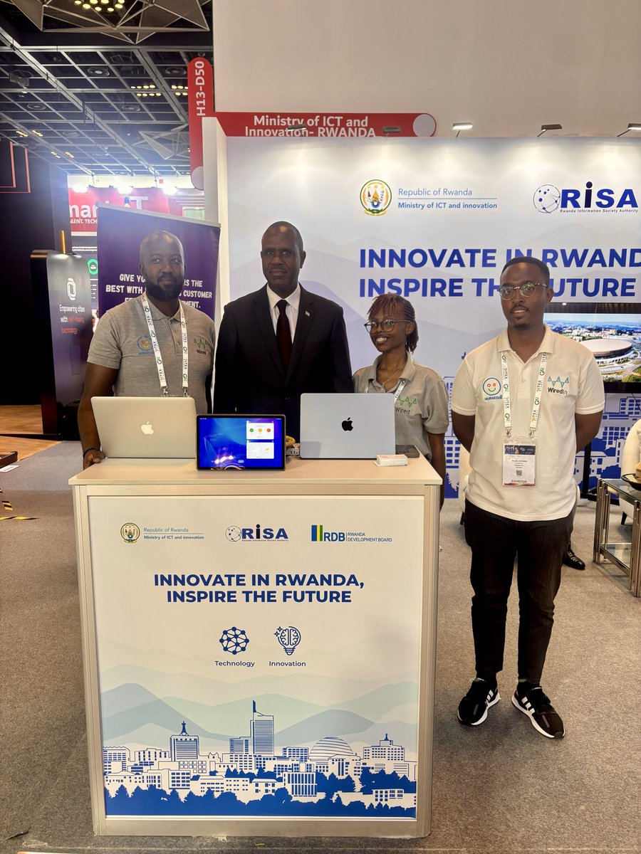 WiredInRw's tweet image. Day 2 of #GITEX wrapped up with inspiring conversations and new partnerships driving innovation forward!
Honored to meet @JohnMirenge Ambassador of #Rwanda to the #UAE — a true highlight of the day 🇷🇼🤝🇦🇪

#Technology #Innovation #GITEXGlobal