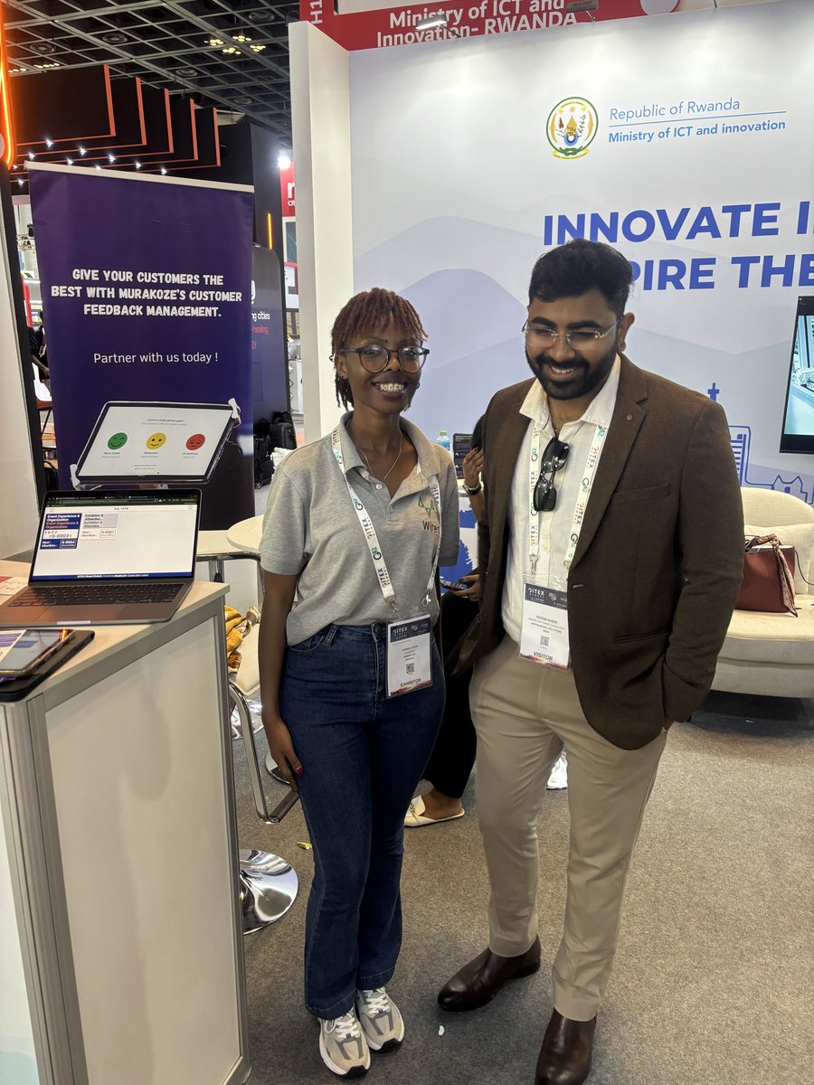 WiredInRw's tweet image. Day 2 of #GITEX wrapped up with inspiring conversations and new partnerships driving innovation forward!
Honored to meet @JohnMirenge Ambassador of #Rwanda to the #UAE — a true highlight of the day 🇷🇼🤝🇦🇪

#Technology #Innovation #GITEXGlobal