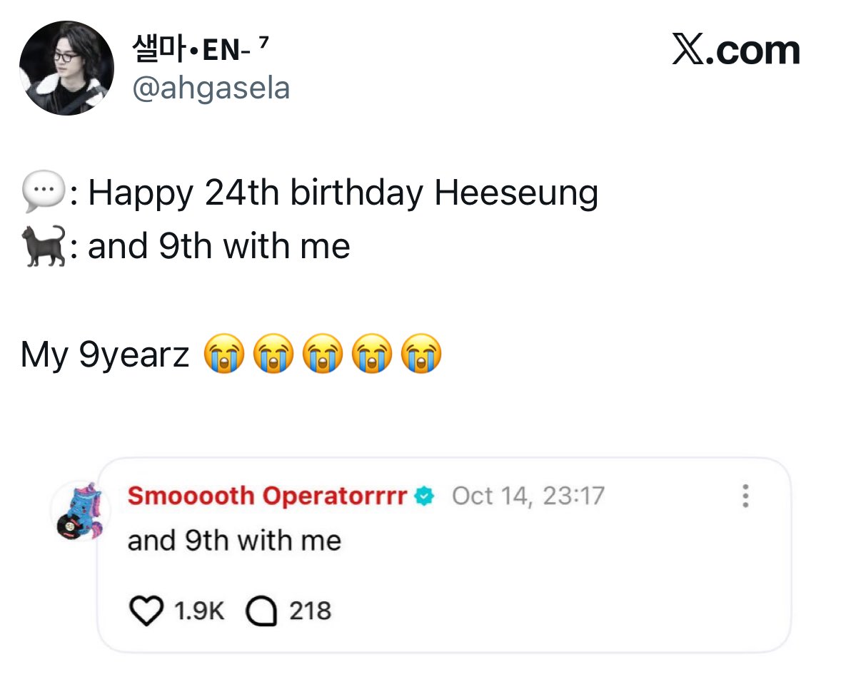 ohhhh look at me i’m jay jongseong park and i’ve celebrated 9 out of 24 birthdays with heeseung hyung
