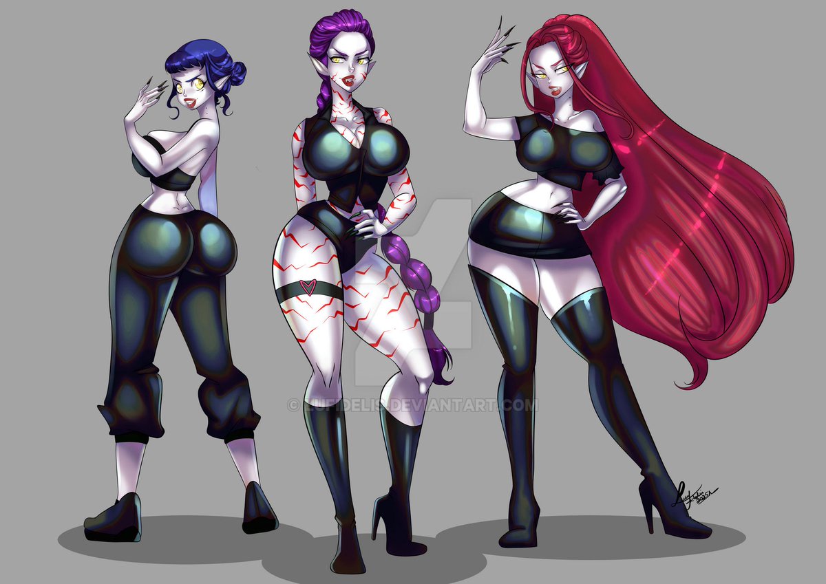 Kpop vampires, commissioned artwork #vampires #Vampire #commission #comission #commissioned #commissionsopen #commissions