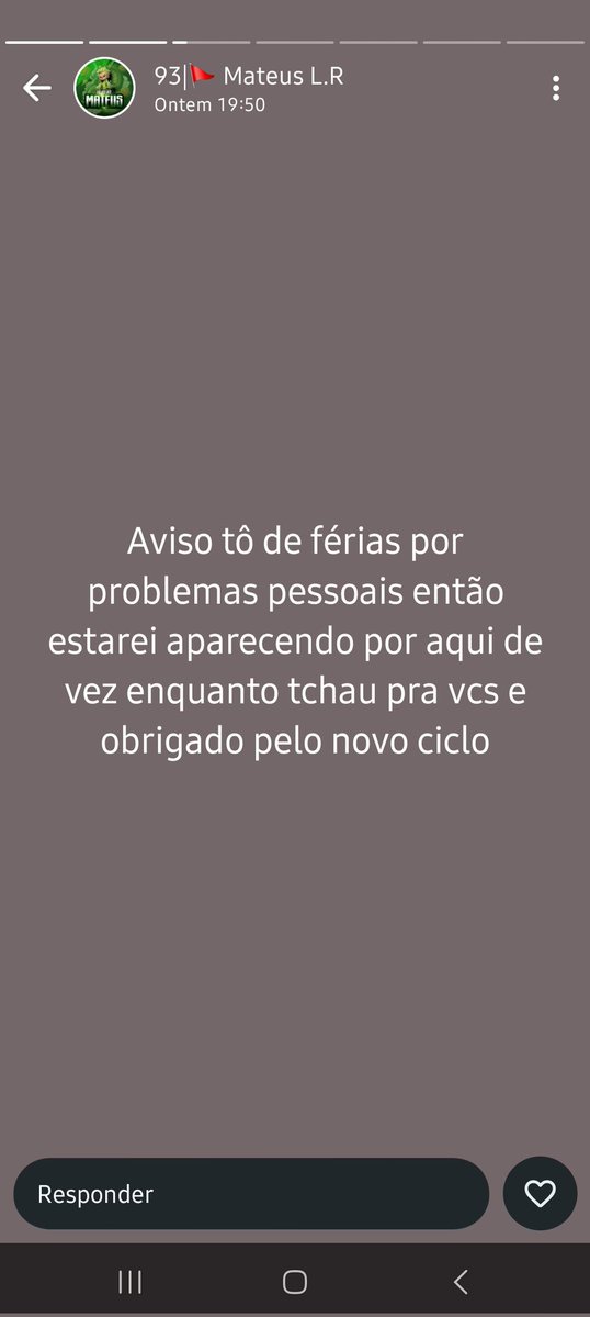 eu assim não tendo ido trabalhar desde sábado KKKKK