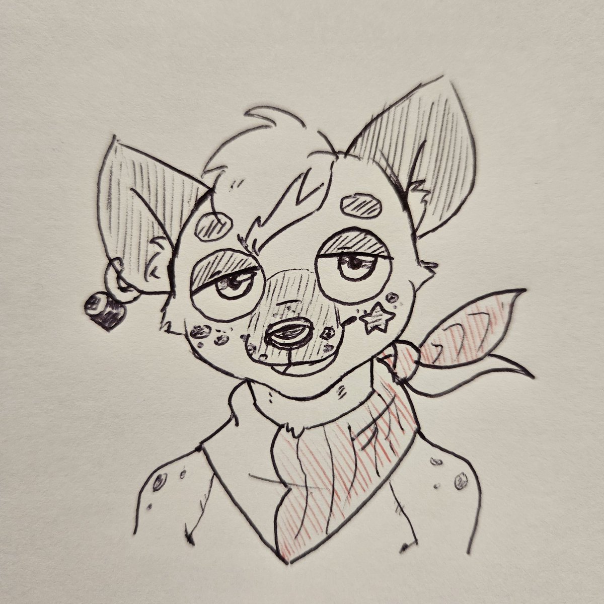 Been a long time since I drew anything so I decided to do a little doodle of my sona, Boba!