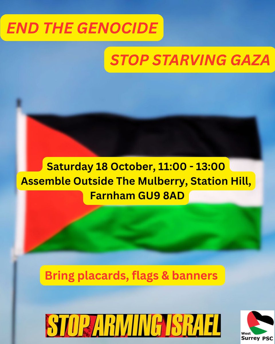 Come and join us in Godalming this Saturday, 18th Oct