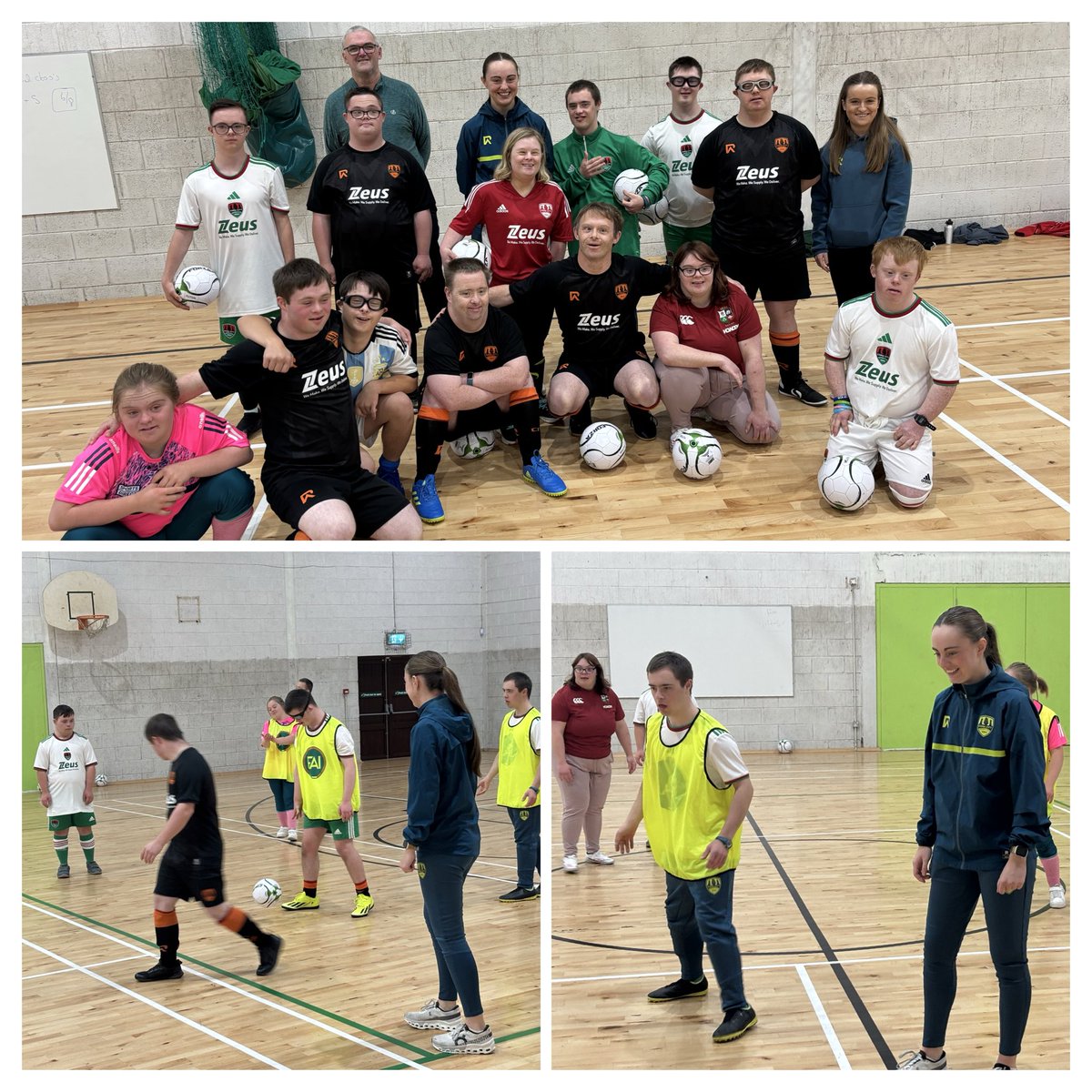 All were delighted to have <a href="/CorkCityFCWomen/">Cork City FC Women</a> Player Heidi Mackin help Coaches Jerry and Jill at tonight’s <a href="/CorkCityFC/">Cork City FC</a> Down Syndrome Futsal training session. Everyone wishes Coach Áine a speedy recovery👏🤞❤️‍🩹⚽️⚫️🟠 🎉#CCFC84 <a href="/LeagueofIreland/">League of Ireland</a> #LOI #Futsal <a href="/DSCork/">Down Syndrome Cork</a> <a href="/aineodonovan10/">Áine O Donovan</a>