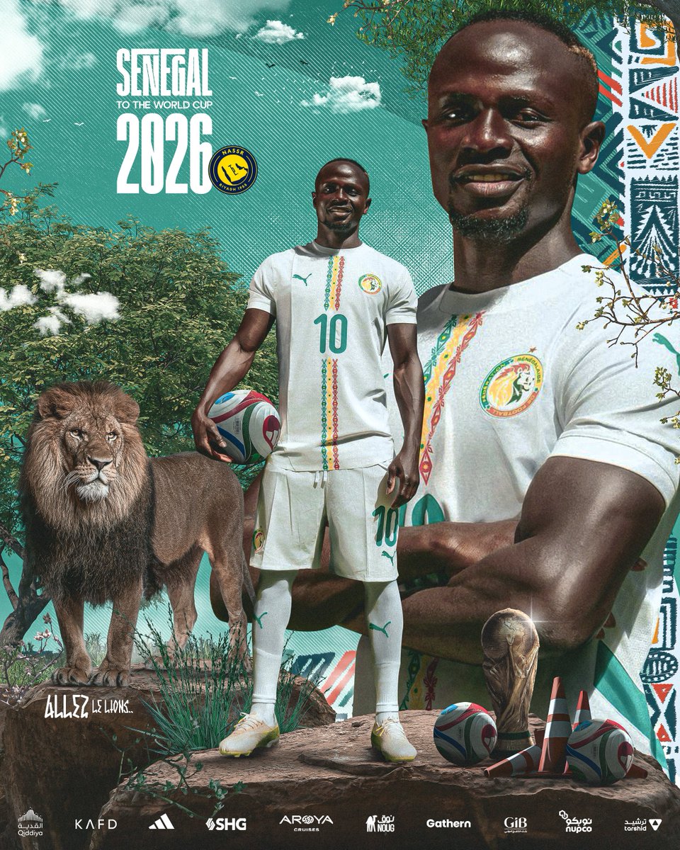 بهدفين في مواجهة حسم التأهل 🤩
نجم #النصر ساديو ماني يقود منتخب بلاده السنغال إلى كأس العالم 🇸🇳

ألف مبروك لأبو آمنة 👏