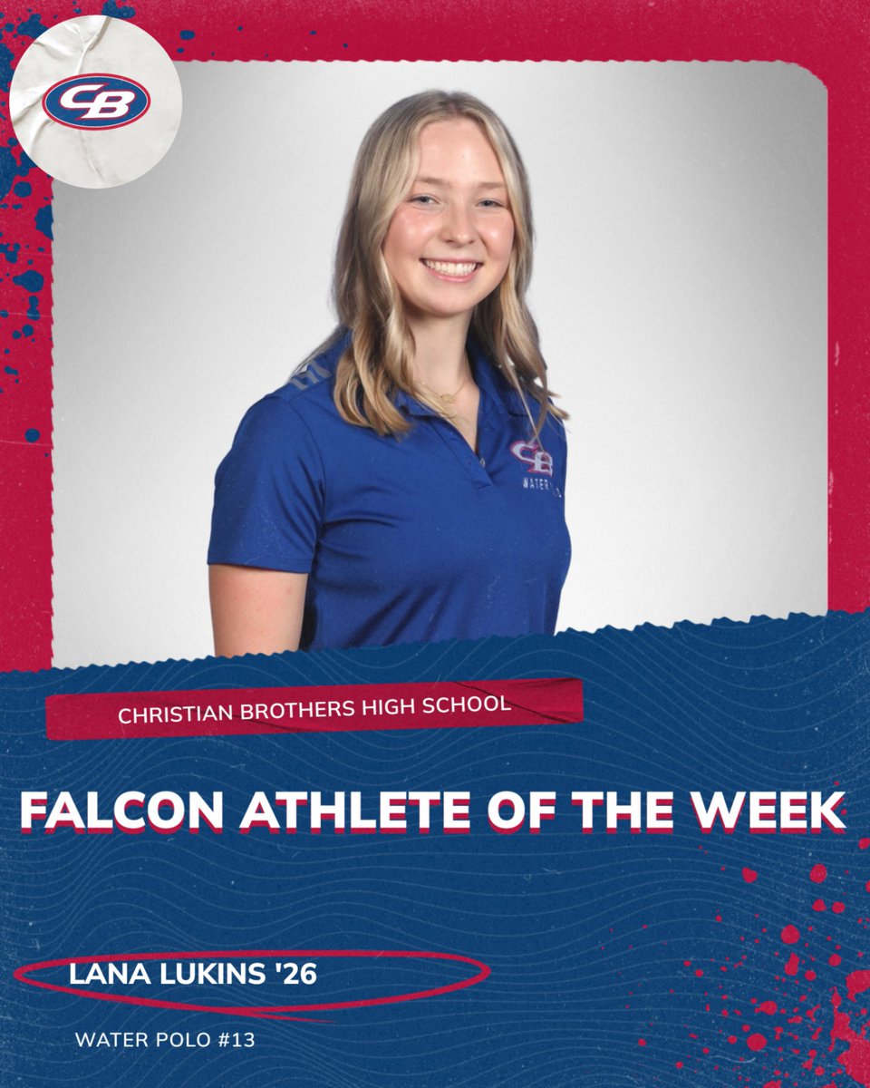 CONGRATULATIONS to Lana Lukins '26 on being named Falcon of the Week. (Week ending 10/11/25)