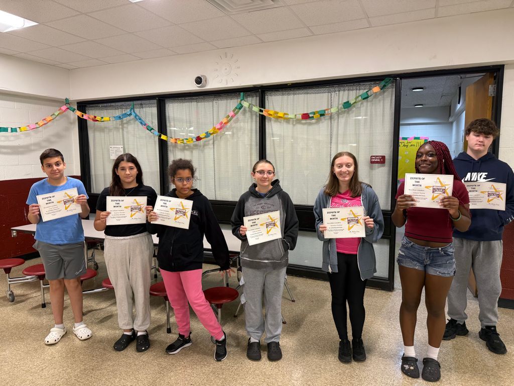 WCSDWCMS's tweet photo. Celebrating our Zephyrs of the Month for September! 🎉 This month, we honored the trait of Responsibility. Huge congrats to all our Zephyrs for embodying this value! #ZephyrsOfTheMonth #Responsibility https://t.co/LMFm87C1H8
