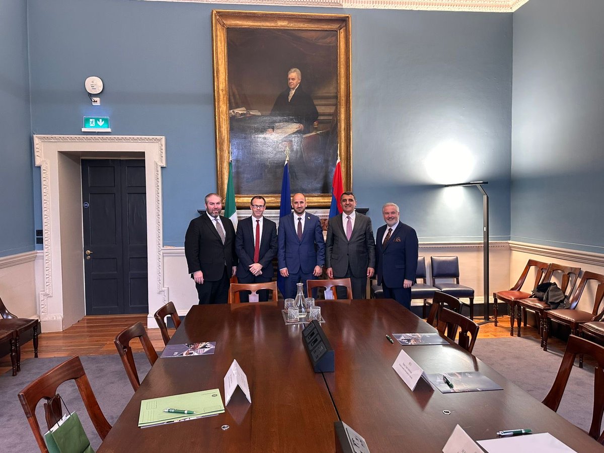 VaruzhanN's tweet image. Delighted to attend the first meeting of the re-established Armenia–Ireland Friendship Group in the @Oireachtasnews
This is a great step towards building even closer ties and cooperation between Armenia and Ireland.
Grateful to @johnbradysf for chairing the group.