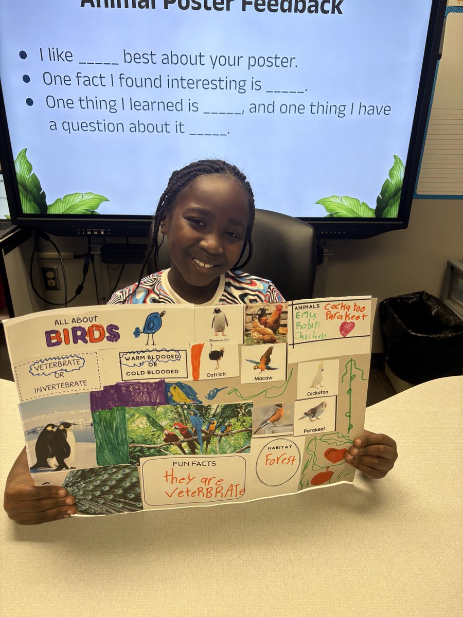 We had fun sharing our animal classification posters with our group today! <a href="/WoParkSharks/">Worthington Park Elementary School</a>