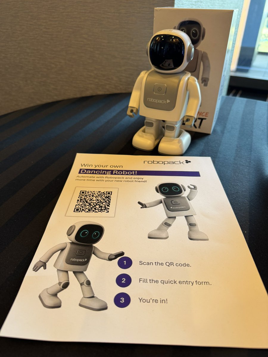 _Robopack's tweet image. Stop by the Robopack booth at #MMSMusicCity for your chance to win our exclusive robot. And come learn about #Robopack. 

#MMSMOA