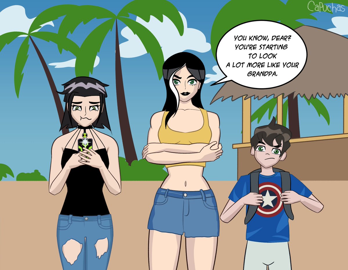 Capuchas2755's tweet photo. Yeah... after reading Laura Kinney's Sabretooth #1, I couldn't help but have to do this... Now, the Tennyson-Kinney family with their two children, Sarah and Kenny.!
🫣🤗

#Ben10 #LauraKinney https://t.co/smM4GzwHR9
