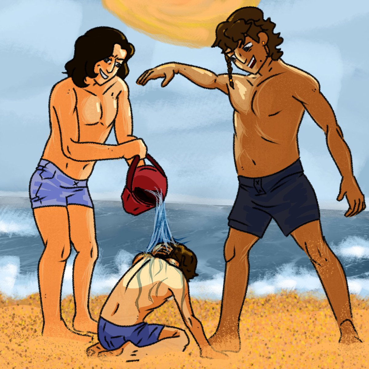 Hungry_boiiii's tweet photo. Finally got home to post this
#theonweek day 3, childhood
Fun beach day ruined by his brothers https://t.co/rYeP07jLtX