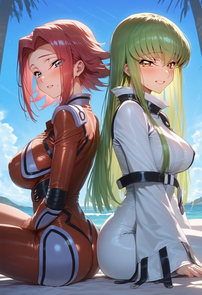 minato_sub2024's tweet image. C.C. &amp;amp; Kallen 💕
From: #codegeass