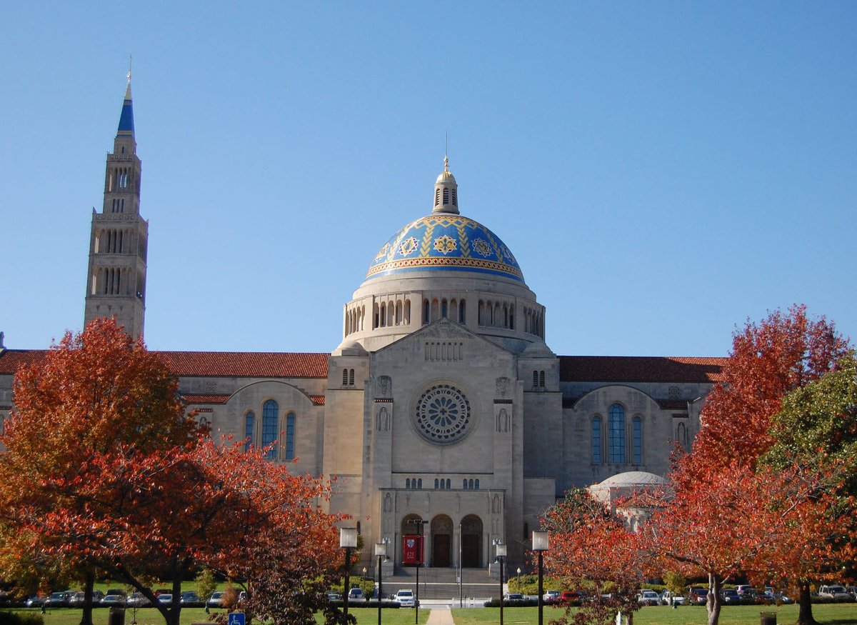 MarysShrine's tweet photo. Whether you're a local or visiting DC, the Basilica is OPEN during the government shutdown! Explore breathtaking mosaics, peaceful chapels, outdoor gardens, and spend time in prayer and reflection. Parking, tours, and entry are always FREE. Open daily 6am–6pm. #DCisOpen #WashingtonDC #Basilica