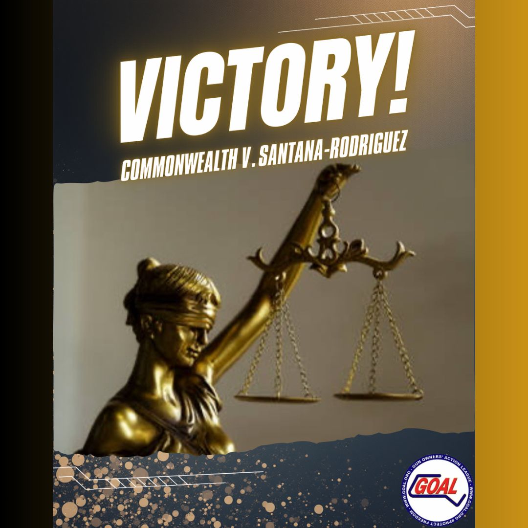 GOALupdate's tweet photo. VICTORY! Massachusetts Supreme Judicial Court Issues Landmark Self-Defense Decision
In a tragic turn of events, a man was attacked in the Holyoke Mall and was forced to use his legally possessed handgun for self-defense...
https://t.co/qyUR5VJ1Qn https://t.co/eHonoT6bhQ