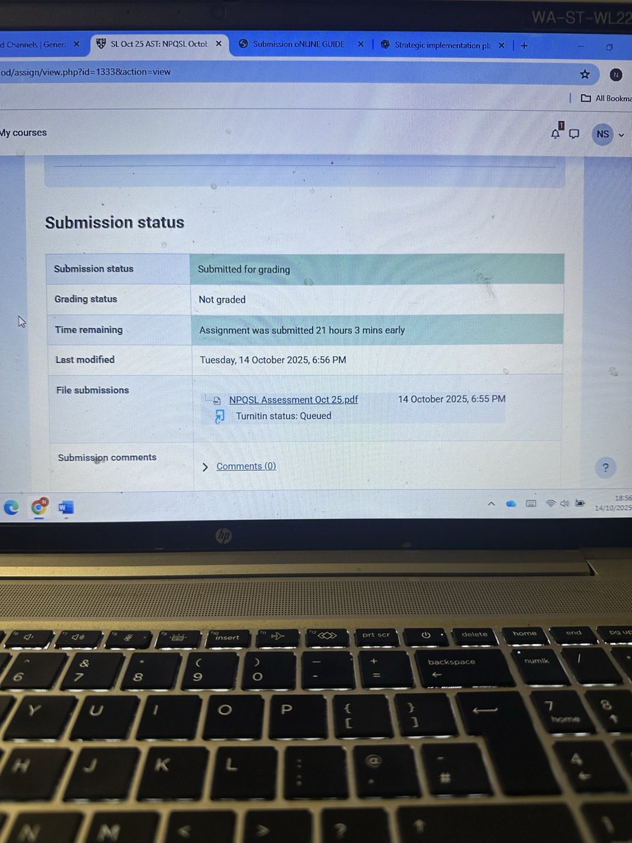 NPQSL assessment ✅  Brain: fried. Coffee: consumed. Growth: undeniable. 
#NPQSL #NIOT #LeadershipDevelopment
