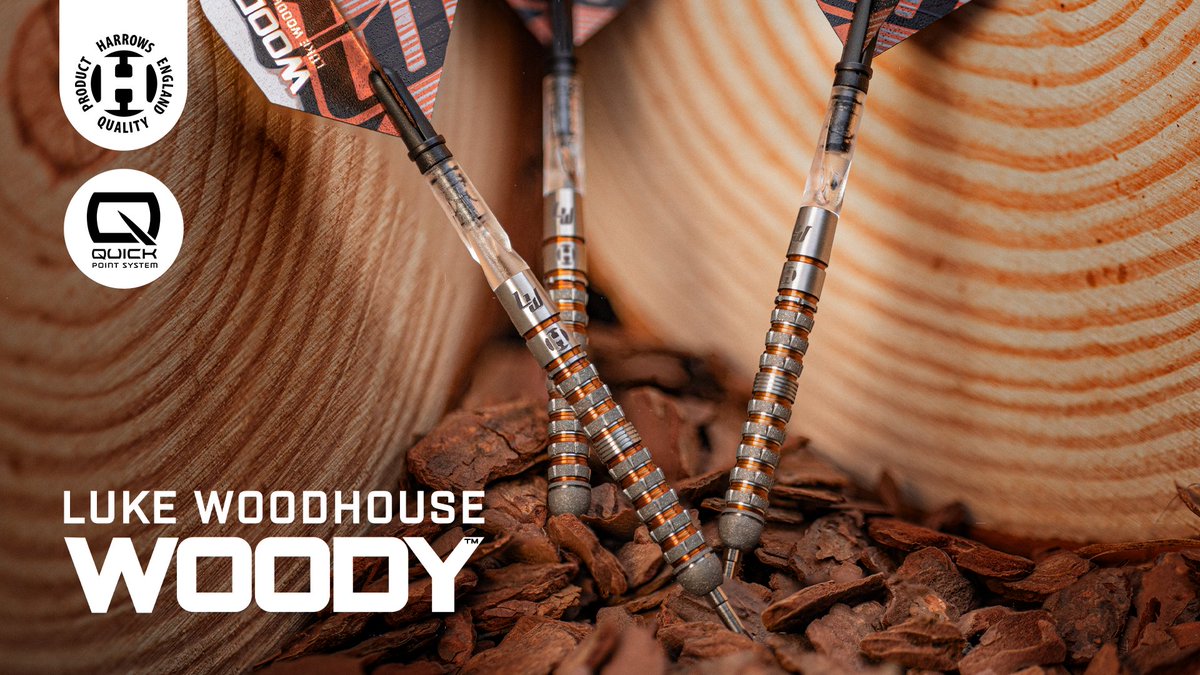 A fan favourite of the launch today, the Luke Woodhouse Series 3 Quick Point darts!

A stylish parallel barrel with a mix of a copper and an ultra-fine sandblasted coating, these barrels deliver a confident, comfortable feel in hand while promoting a smooth, consistent release