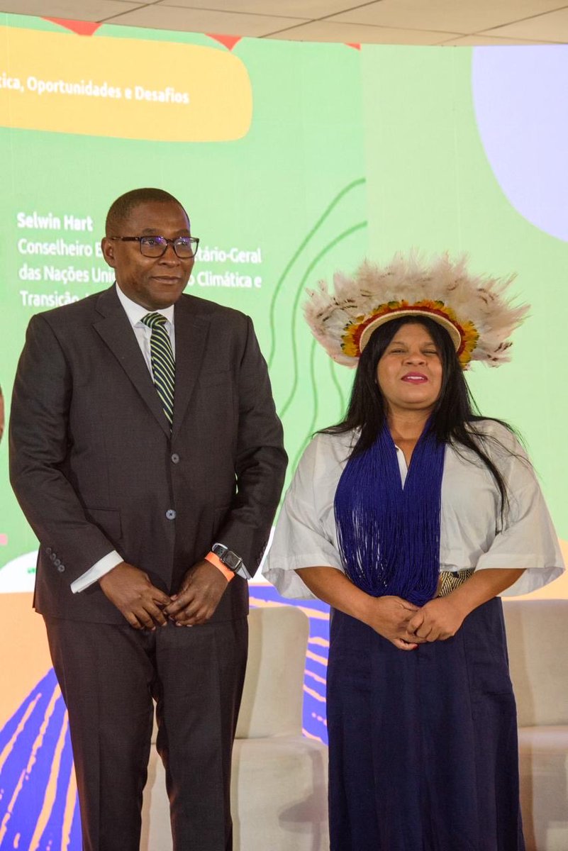 SelwinHart's tweet image. Thrilled to meet with dynamic youth and civil society leaders in Brazil. 

Their energy and insights are vital for driving forward progress on #ClimateAction and a just transition. 

Thank you Minister Sonia Guajajaras, Minister of Indigenous Peoples for your leadership!  #Precop