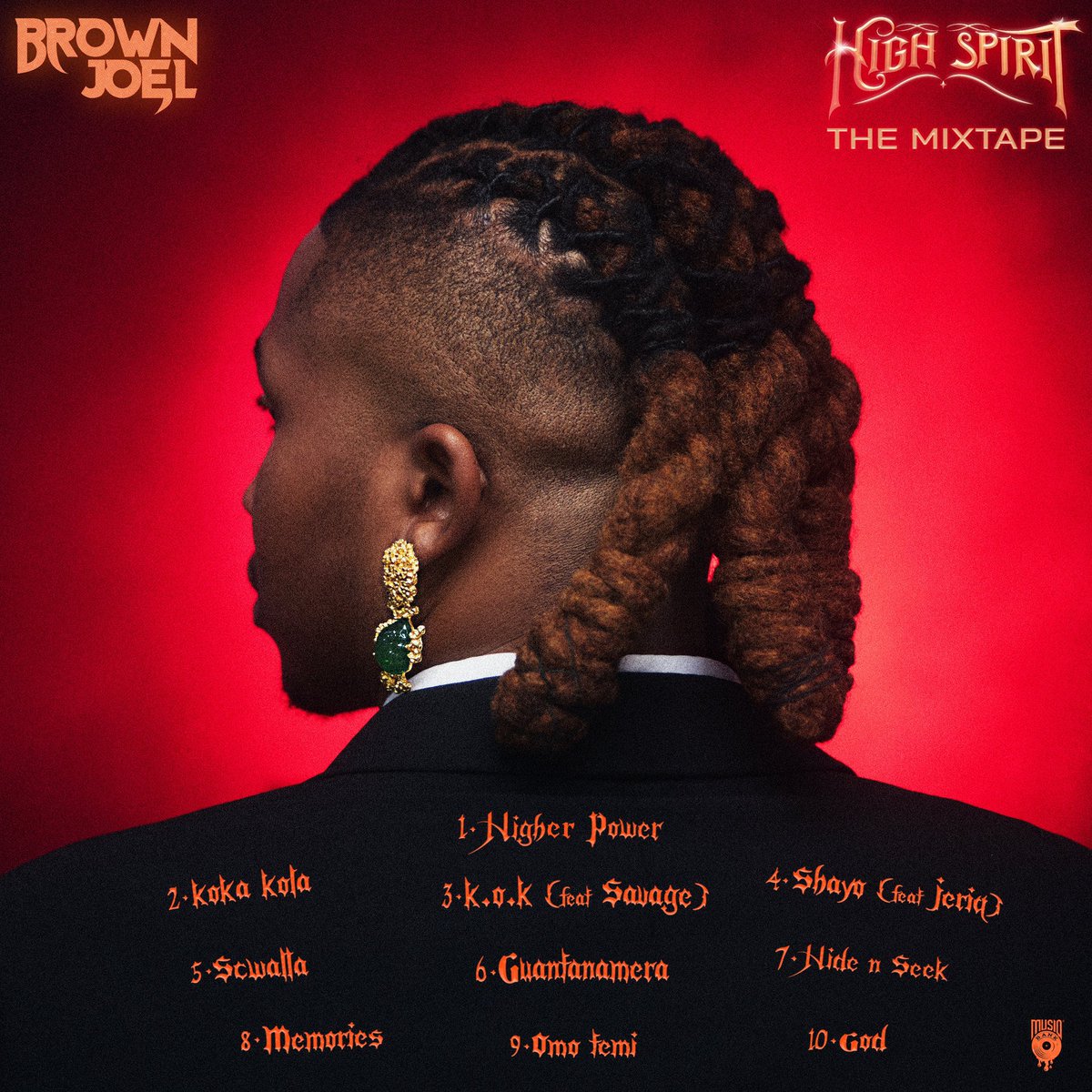 Musicasagame's tweet photo. Brown Joel drops album “High spirit”.
Do well to stream and tell us your favorite song🎶
#Highspirit https://t.co/YsepAeASw2