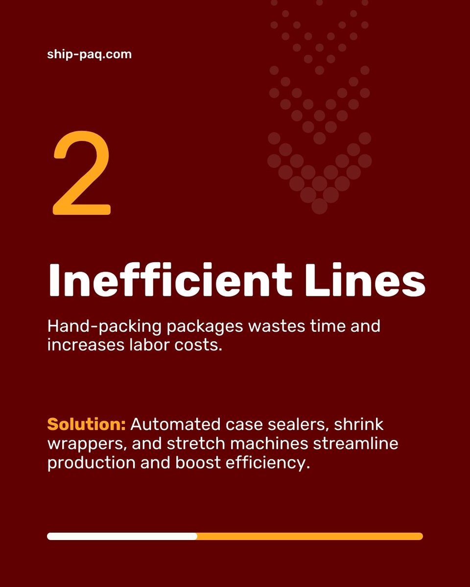 SHIPPAQ's tweet image. Every manufacturer knows the struggle: damaged goods, rising costs, supply chain delays. Fortunately, the right packaging solutions turn challenges into opportunities. Swipe to see how SHIP-PAQ keeps your business moving forward.

#ManufacturingSolutions #PackagingChallenges