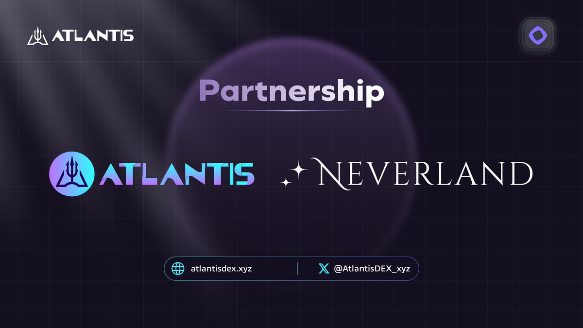 AtlantisDEX_xyz's tweet image. Atlantis x Neverland
We have partnered with @Neverland_Money, a decentralized lending protocol pioneering liquidity and lending incentives on @monad.
Integrations are already in motion, with more announcements to follow.
Together, we build the golden age of DeFi. ✨