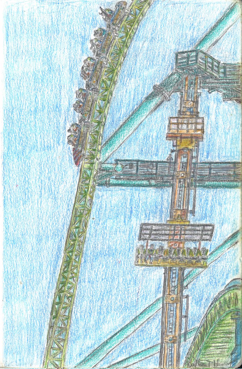 CallenHuey's tweet image. Hey, roller coaster enthusiasts!!! T-shirts featuring my sketch of #KingdaKa are available at my Etsy shop. HERE'S THE LINK: callenspanoramas.etsy.com/listing/435544…
#sixflagsgreatadventure #rollercoasters #intamin #longlivetheking @RCXcyclopedia @The8lkNuremberg #sixflags