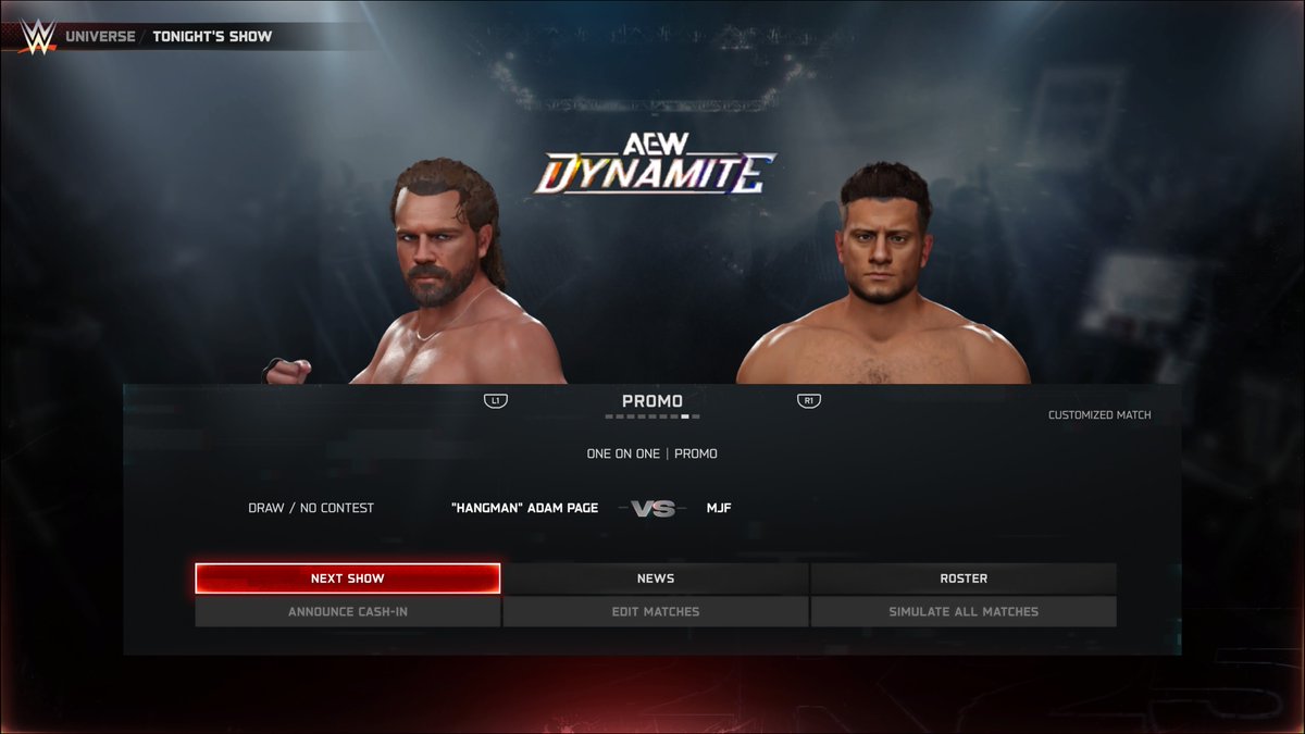 stods2k's tweet photo. Hangman calls out MJF for orchestrating the attack on Kenny Omega &amp; says if he wants a world title match that badly, the one at #WrestleDream will now be a triple-threat! #AEWDynamite #Stods2K https://t.co/QpBfTRsXak