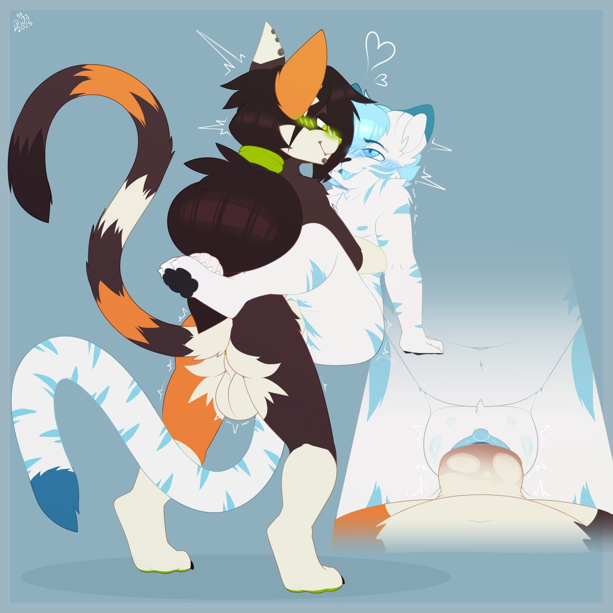 No silly flavor text for this one, just a cute comm with my partner.

🎨: <a href="/TheKnowDwagon/">NotDwagon🔞(Comms Are Closed)</a>