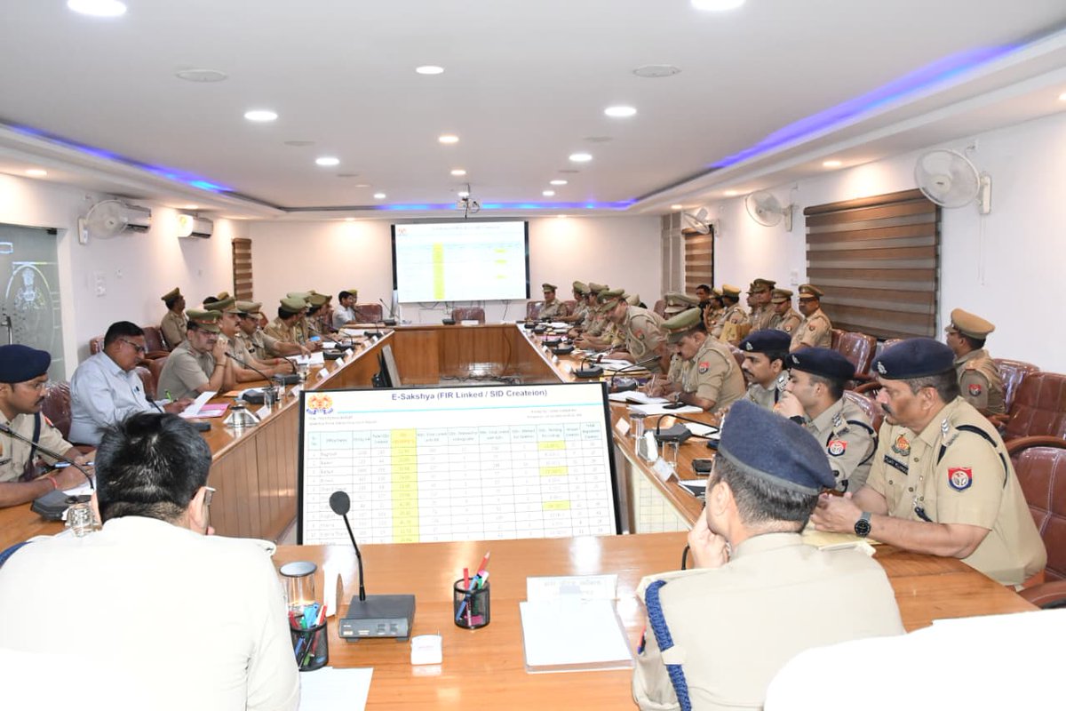 baghpatpolice's tweet photo. #baghpatpolice 
SP बागपत द्वारा पुलिस लाइन सभागार में समस्त CO, SHO तथा अ��्य अधिकारियों के साथ गोष्ठी आयोजित की गयी। गोष्ठी में अपराध नियंत्रण एवं कानून-व्यवस्था तथा आगामी त्यौहारों की तैयारियों के सम्बन्ध में आवश्यक दिशा-निर्देश दिये। गोष्ठी में Addl.SP भी म��जूद रहे।
@Uppolice https://t.co/NfXuiryGjM