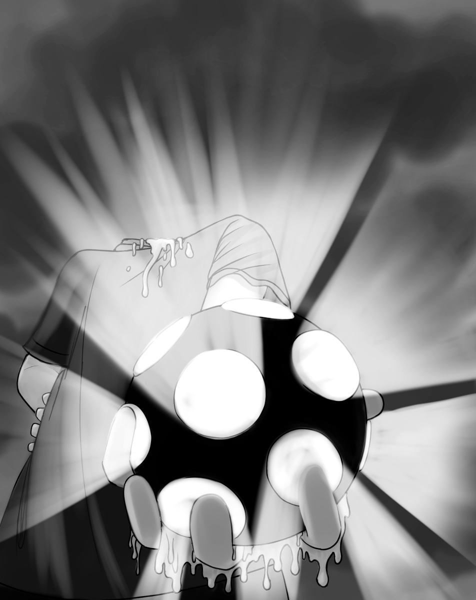 Day 10+11: Ball+Storm 🪩☁️
Inspired by Goosebumps artist Tim Jacobus