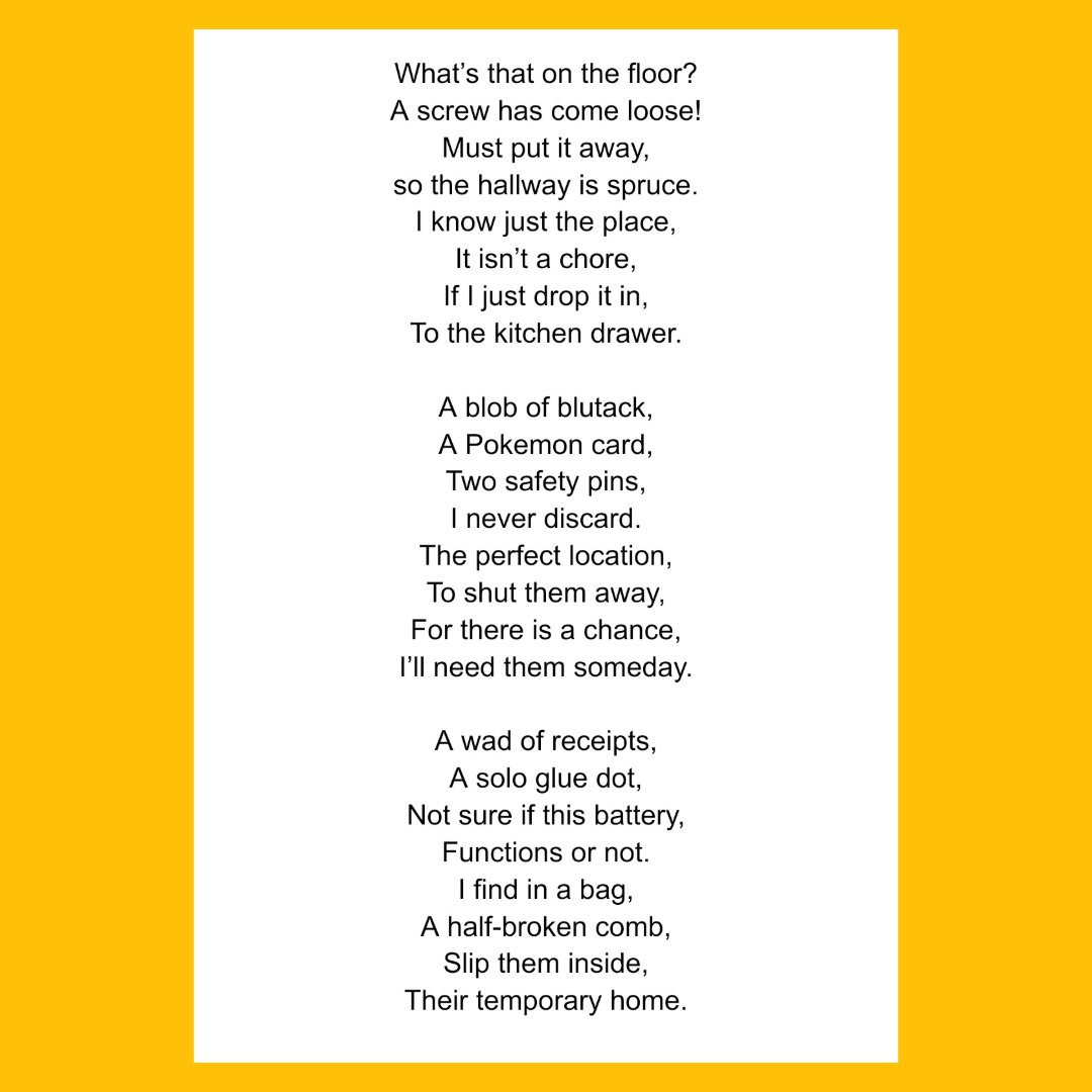 WriterBSteele's tweet photo. Kitchen Drawer

#poemoftheday #poem #twitterpoem #writingcommunity #writersoftwitter #poetry https://t.co/Eb0UsJpdw4