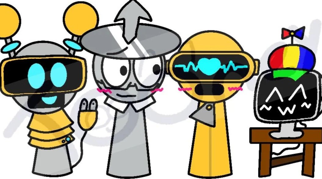 TooneyLunes_5's tweet photo. The Family of Function

#Sprunki #SprunkiFanart #Clukr #Garnold #FunBot #MrFunComputer #Clukrsprunki #Garnoldsprunki #Funbotsprunki #MrFunComputersprunki https://t.co/FfVizVJG8f