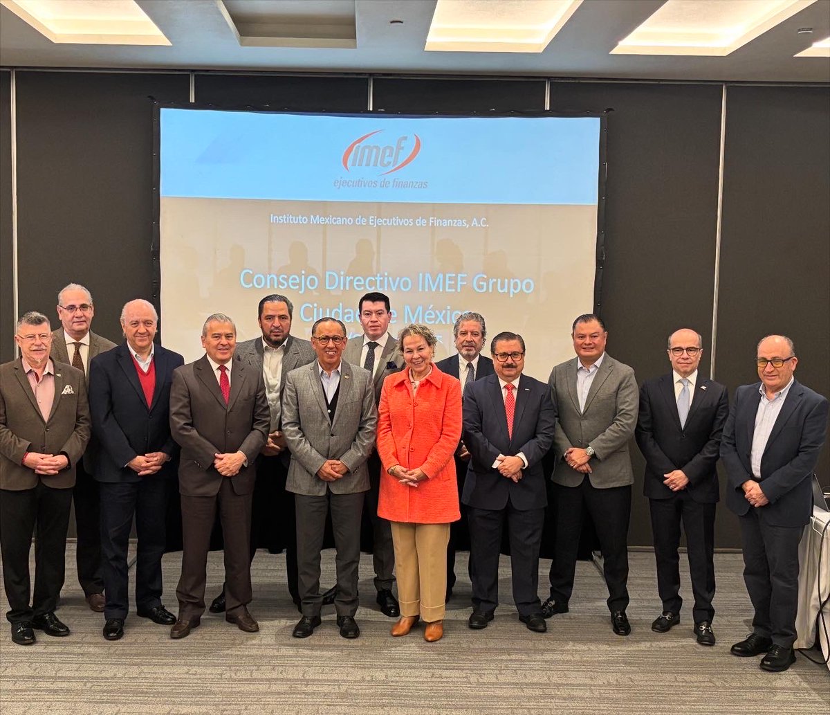 El Consejo Directivo IMEF Grupo CDMX del mes de octubre con miras al fin del ejercicio 2025, proyecta un excelente cierre de año, aún con eventos importantes en puerta y con ánimo de continuar trabajando. 🫡