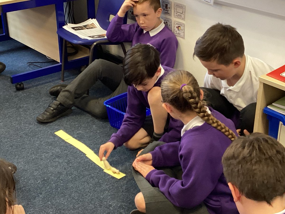 We retold the story of Abraham and Isaac in RE, using wooden figures to remember the scripture.