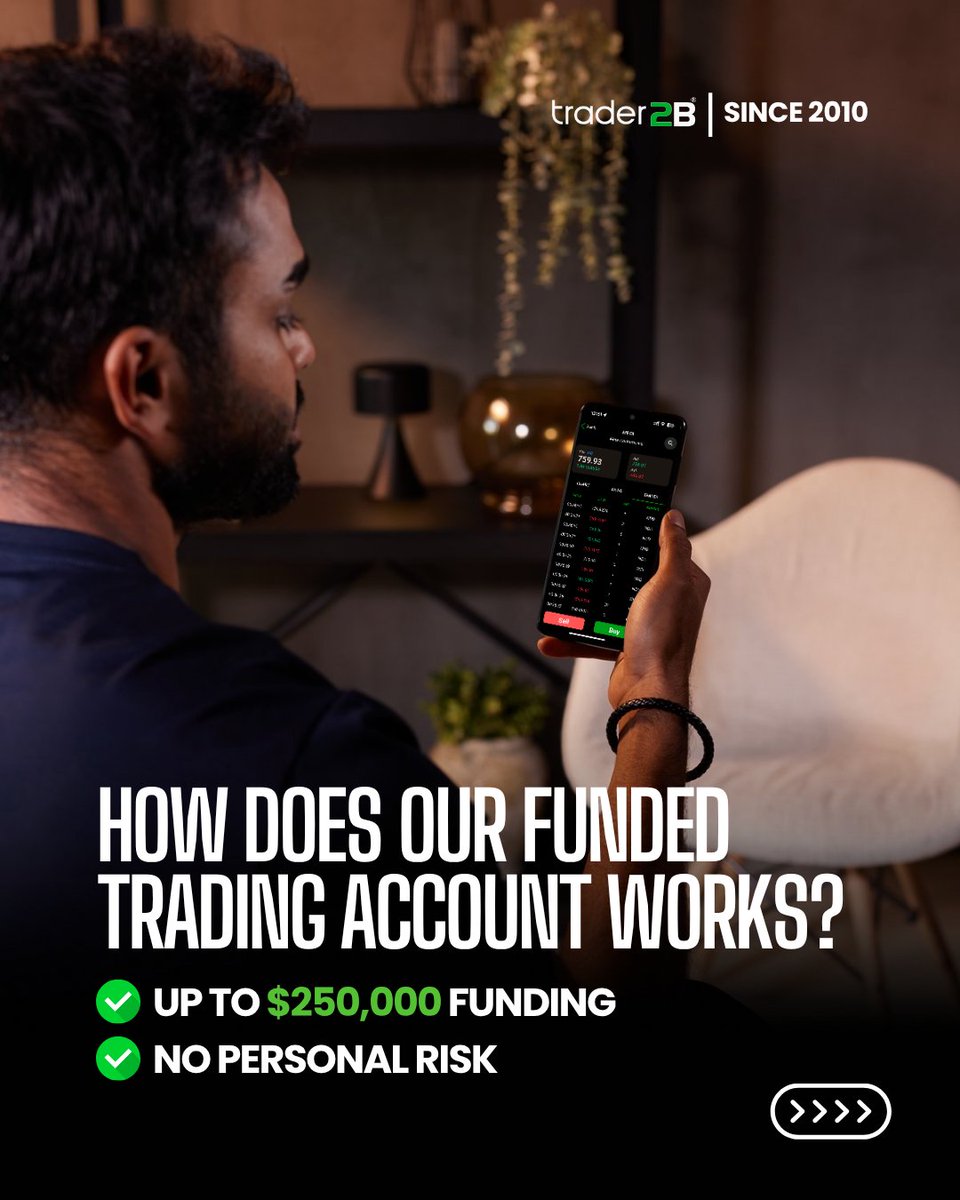 trader2B_'s tweet image. Your journey to becoming a stock funded trader starts today.

👉 Join now and take your first trade toward freedom - trader2b.com