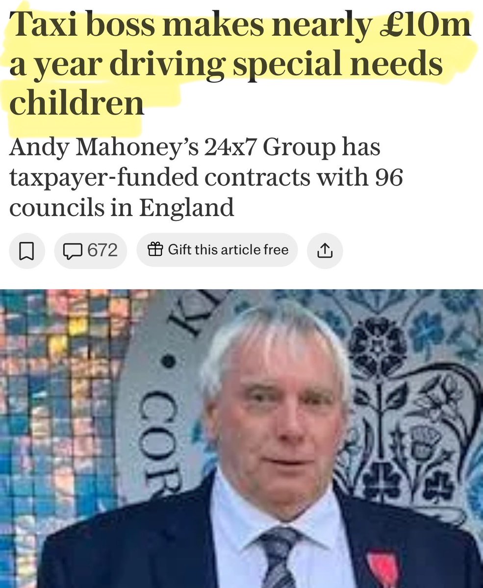 Artemisfornow's tweet image. This is insane!! Tax payers in the UK will pay £1.9 BILLION transporting children to school in TAXIS!
(This includes the little thugs who have behavioural problems and bus companies won’t take them)
It’s madness.