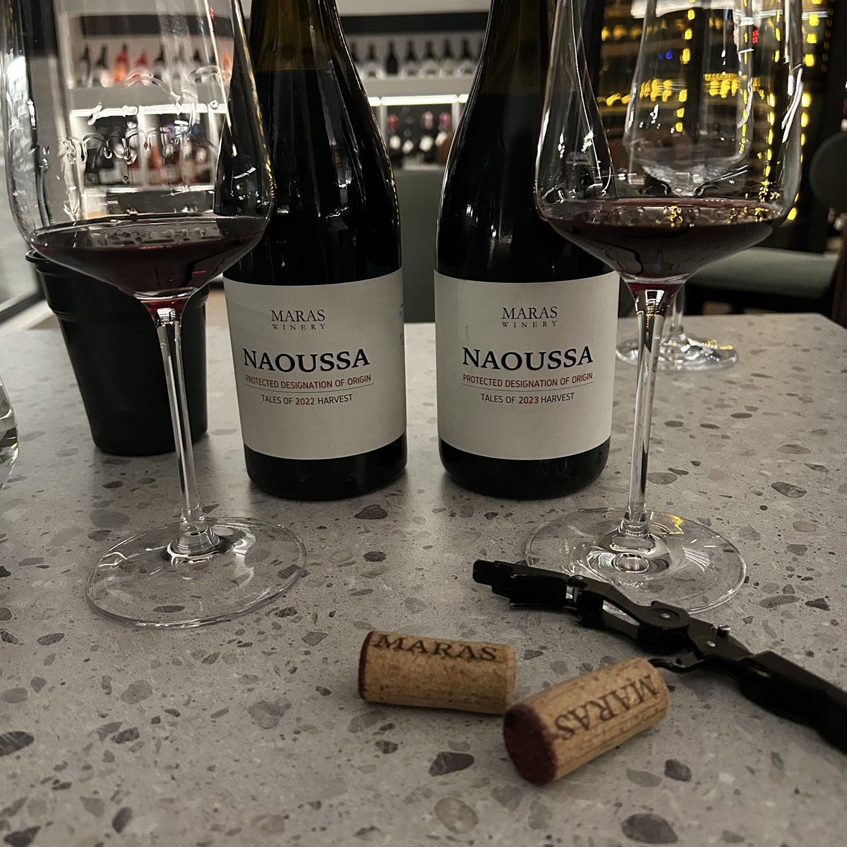 BlindTasters's tweet image. There's a new generation of winemakers in Naoussa. Tasting the second & third vintages of Socrátes Maras, who is only in his early twenties. Very silky, Burgundian wines, especially the 2022!