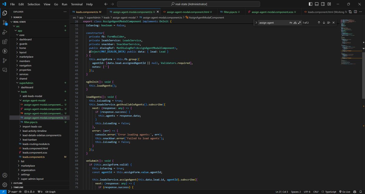 _a_m_i_t_1's tweet image. Day 462 of #500DaysOfCode

Implementing lead assignment functionality in real estate platform.