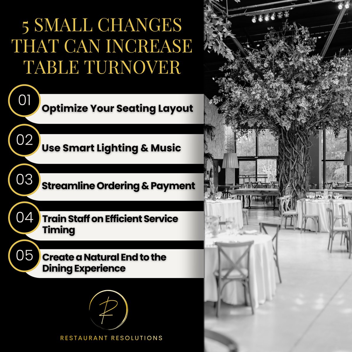 RRezolutions's tweet image. Maximize your restaurant’s potential! 🍽️✨ Small changes in workflow, seating strategies, and service efficiency can help increase table turnover; boosting revenue without compromising the guest experience.
restaurantresolutions.pro

#RestaurantResolutions #TableTurnover