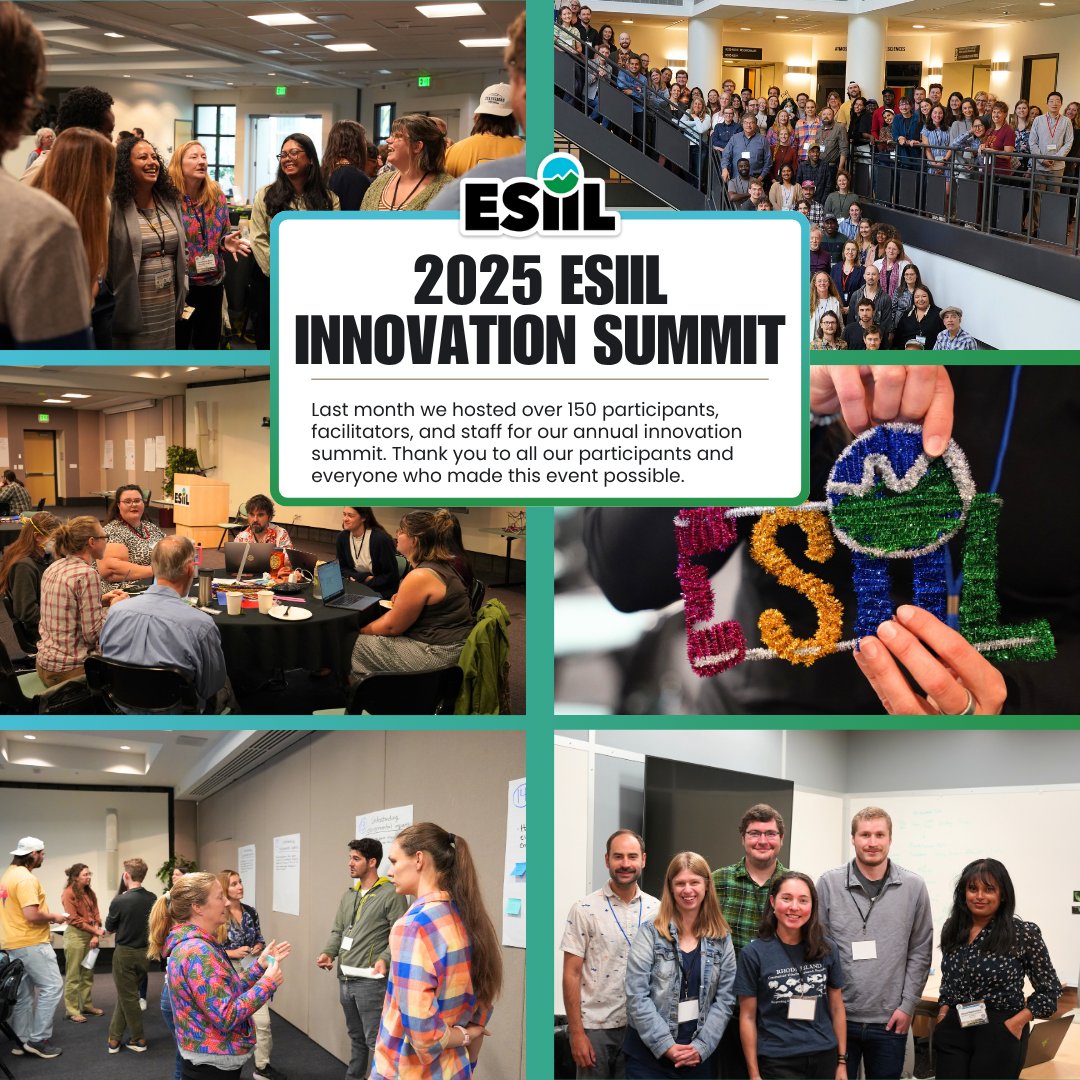 CU_ESIIL's tweet image. In September, ESIIL hosted our 3rd annual ESIIL Innovation Summit which focused on environmental tipping points and transformations and brought together scientists, managers, data analysts, and other thought leaders to address environmental challenges. Thank you!